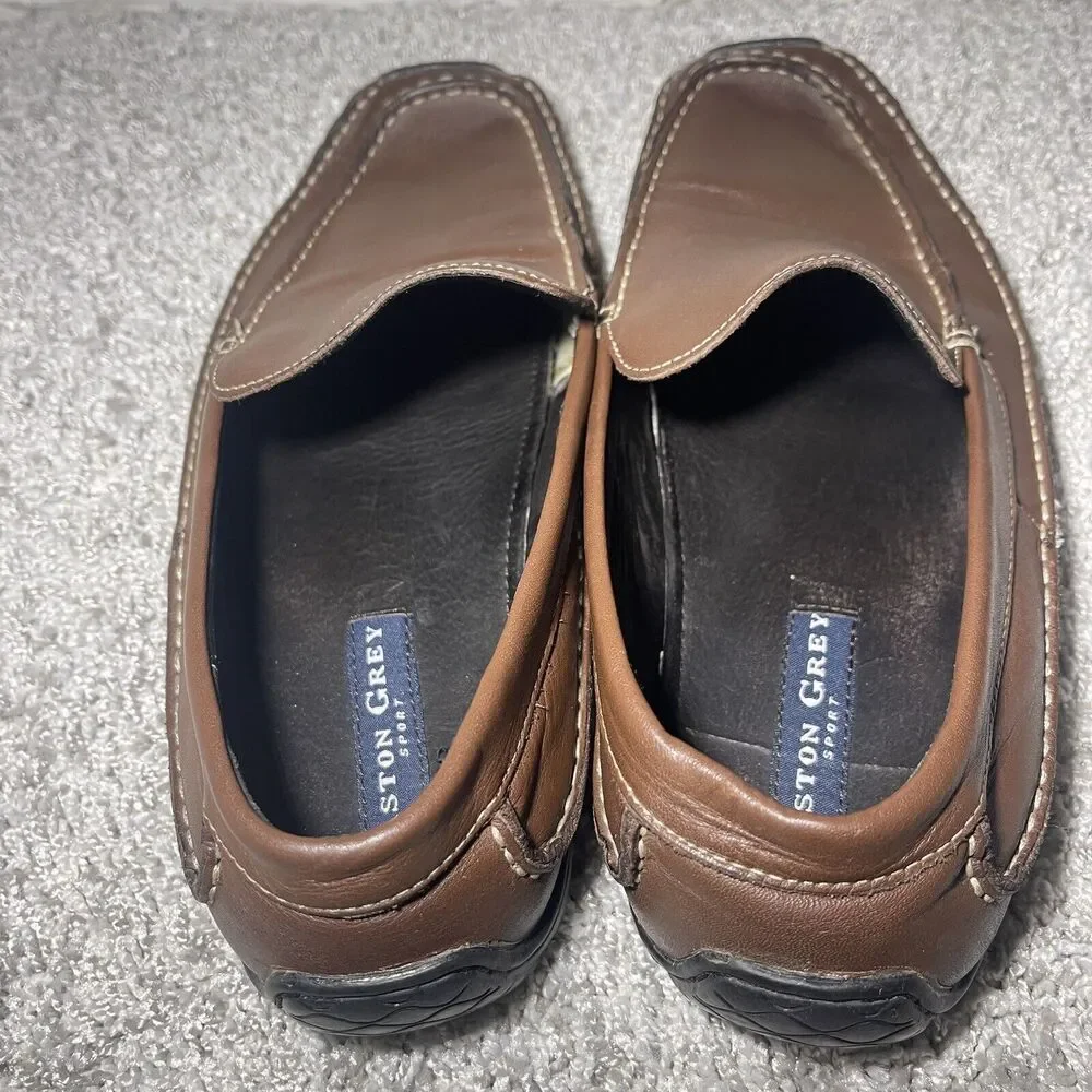 Aston Grey 60661 Brown Leather  Loafers Men’s Size 10